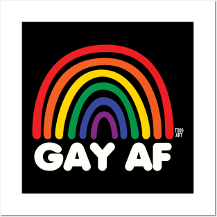 GAY AF Posters and Art